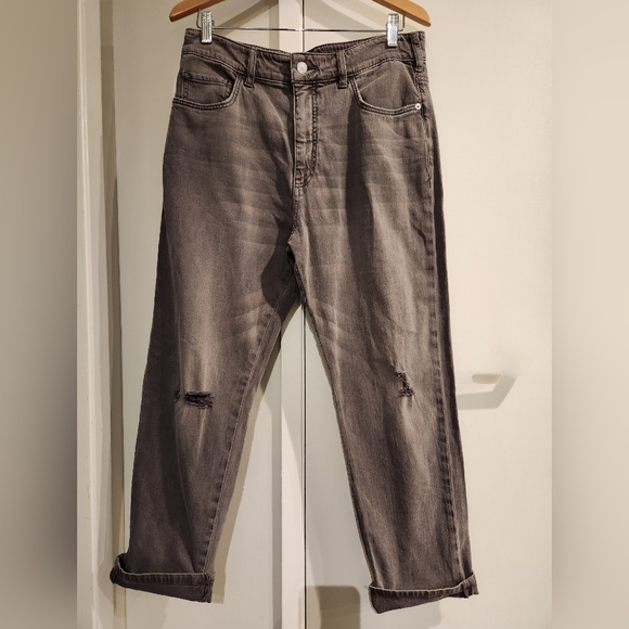 Anthropologie Pilcro The Borrowed Boyfriend Jeans, Grey, Size US 28 - Picture 1 of 8